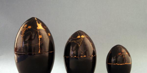 Japanese lacquered eggs
